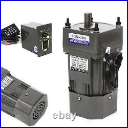 60W 110V AC Gear Motor Electric Variable Speed Reduction Controller 135 RPM 110