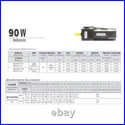 6-400W 220V AC Gear Motor Electric Motor Variable Speed Controller Control