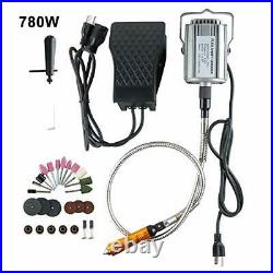 780W 1/4HP Rotary Tool Flex Shaft Hanging Grinder Carver Electric Tools Kit