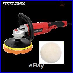 7 10A 7 Variable Speed 3500 RPM Electric Polisher Buffer Sander Toolman