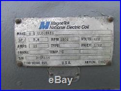 7.5 hp MAGNETEK NATIONAL ELECTRIC MOTOR with US ELECTRIC VARIABLE SPEED GEAR BOX