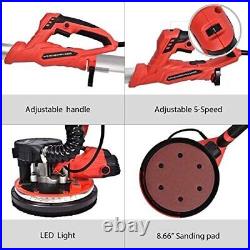 800W Electric Drywall Sander Auto Dust Collection Variable 5 Speed 6 Sand Pad US