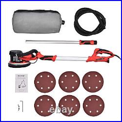 800W Electric Drywall Sander Long Handle Auto Dust Collection Variable 5 Speed