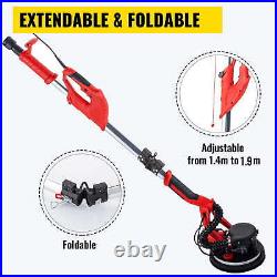 850W Foldable Electric Variable Speed Drywall Sander with Strip Light Vacuum Bag