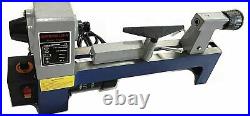 8''x12'' Variable Speed Benchtop Wood Lathe 1/3HP 500-3200RPM 1 8 TPI Spindle