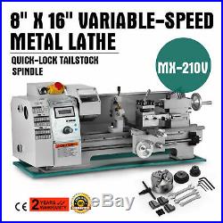 8 x 16Variable-Speed Mini Metal Lathe Variable Speed Metal Turning Cutter