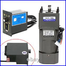 90W AC Gear Motor Electric+Variable Speed Reduction Controller 27RPM Torque 150