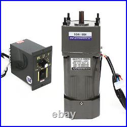 90W Gear Motor AC 110V Electric Motor Variable Reducer Speed controller 1100