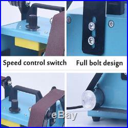 950W Double Axis Electric Sander Sanding Belt Variable Speed Grinding Machine