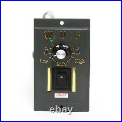 AC 110V 90W 100K AC Gear Motor Electric & Variable Speed Reduction Controller US