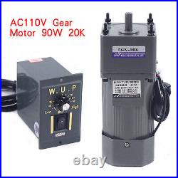 AC Electric Gear Motor Variable Speed Controller 120 Reduction Ratio 67RPM 110V