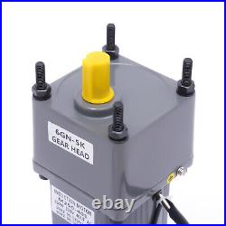 AC Gear Motor Electric Motor Variable Speed Controller 0-270rpm 250W Adjustable