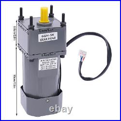 AC Gear Motor Electric Motor WithVariable Speed Controller 0-270rpm 5K 110V 250W