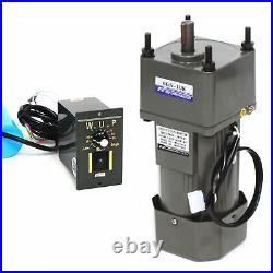 AC Gear Motor Electric + Variable Speed Controller 110 10K 0-135RPM 250W 110V