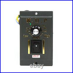 AC Gear Motor Electric+Variable Speed Reduction Controller 0-27RPM Torque 50K US