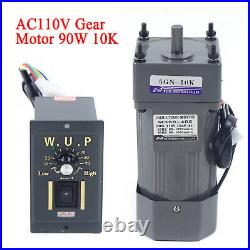 AC Gear Motor Electric+Variable Speed Reduction Controller 135RPM Torque 110