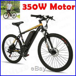 ANCHEER 26'' Electric Mountain Bike 350W Power E-bike Variable Speed Bicycle USA