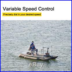 BLACK Haswing 12V 55LBS 48 Variable Speed Bow Mount Electric Trolling Motor
