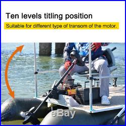 Black Haswing 24V 85 LBS Variable Speed Electric Transom Mount Trolling Motor