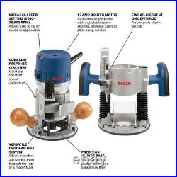 Bosch Fixed Base Router 2 1/4 inch Corded Electric Variable Speed Plunge Routing