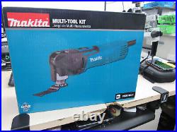 Brand New Seal Makita TM3010CX1 3 Amp Variable Speed Oscillating Multi-Tool Kit