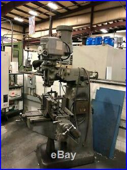 Bridgeport Milling Machine 42 with 1-1/2 HP variable speed spindle. Power feed