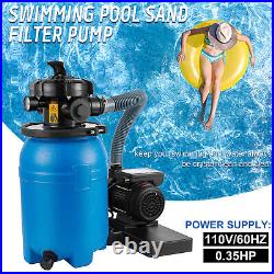 Bundle Set 10 Sand Filter with 1/3 HP Pool Pump Above Ground Swimming 2640GPH