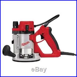 Corded Electric Fixed Base Router 1 3/4 Max HP D Handle Variable Speed Milwaukee