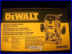 DEWALT DW625 3 HP Variable Speed Plunge Corded Router NEW