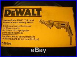 DeWALT D28605 5/16'' Variable Speed Cement Board Fiber Siding Shear Electric NEW