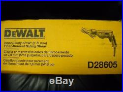 DeWALT D28605 5/16'' Variable Speed Cement Board Fiber Siding Shear Electric NEW