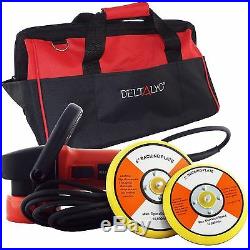 Deltalyo 850w Electric Hand Variable Speed Dual Action Sander/Polisher + Bag