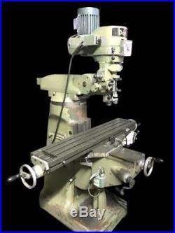 DoALL Variable Speed Vertical Mill Milling Machine Power Feed 54 X 9 Table