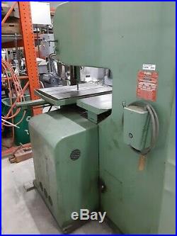 DoAll 36-3 Vertical Band Saw 208 VAC 3PH Variable Speed Power Table
