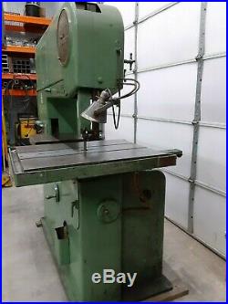DoAll 36-3 Vertical Band Saw 208 VAC 3PH Variable Speed Power Table