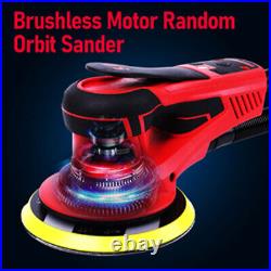 Electric Brushless Random Orbital Sander 6 3A 10000RPM Variable Speed Sandpaper