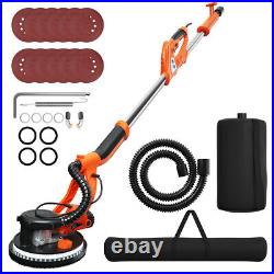 Electric Drywall Sander 750W Adjustable Variable Speed With Vacuum & Light