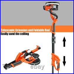 Electric Foldable Drywall Sander 750W Variable Speed withAutomatic Vacuum & Lights