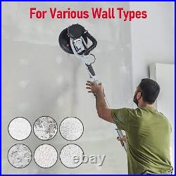 Electric Foldable Drywall Sander Variable Speed with Vacuum Dust Collector & Light