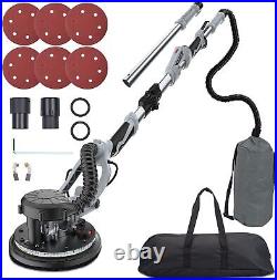 Electric Foldable Drywall Sander Variable Speed with Vacuum Dust Collector & Light