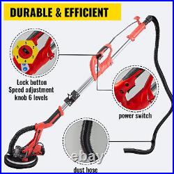 Electric Sander 850W Foldable Extendable Handle Variable Speed With 6 Sand Pads