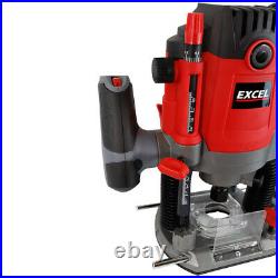 Excel 1800W 1/2 Electric Plunge Router Heavy Duty with Variable Speed