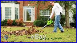 Garden Blower Cordless Electric Leaf With Battery And Charger Variable Speed 40V