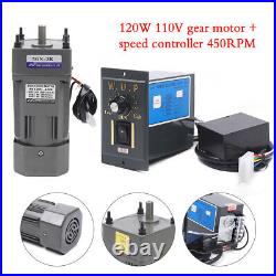 Gear Motor Electric Motor +Variable Speed Controller 13 Reduction Single-phase