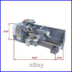 HQ 8''×16''Variable-Speed Mini Metal Lathe Bench With Digital Control 750W