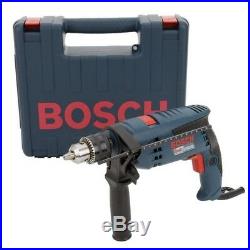 Hammer Drill Kit 1/2 Inch Corded Electric 7 Amp Motor Variable Speed Hard Case