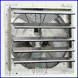 ILiving 18 Inch Variable Speed Wall Mounted Steel Shutter Exhaust Fan (2 Pack)