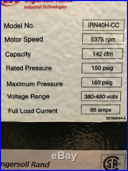 Ingersoll Rand Nirvana Variable Speed Drive Rotary Screw 40 HP Compressor