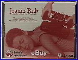 Jeanie Rub Massager Full Body Back 3401 Variable Speed with Fleece Pad NEW 2019
