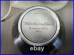 KitchenAid Hobart Model K45 250 Watt Variable Speed Stand Mixer +Bowl/Attachment
